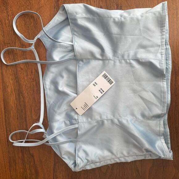 Urban outfitters Satin Cage front Crop Corset Tank - Picture 3 of 6